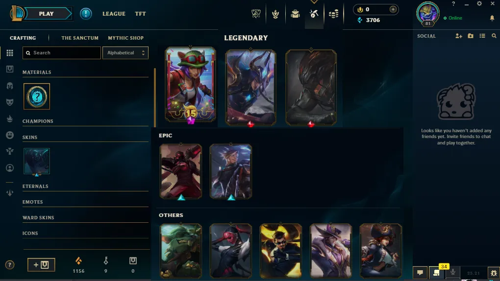 ⭐ME⭐Bronze💎Nightbringer Yasuo 🔥12 Skin
